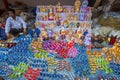 Colorful handmade toys, locally called Khelna, in a Bangla Pohela Baishakh fair.